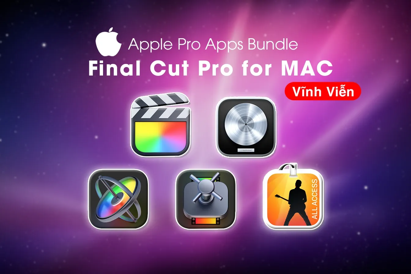 Apple Pro Apps Bundle (Final Cut Pro) Lifetime