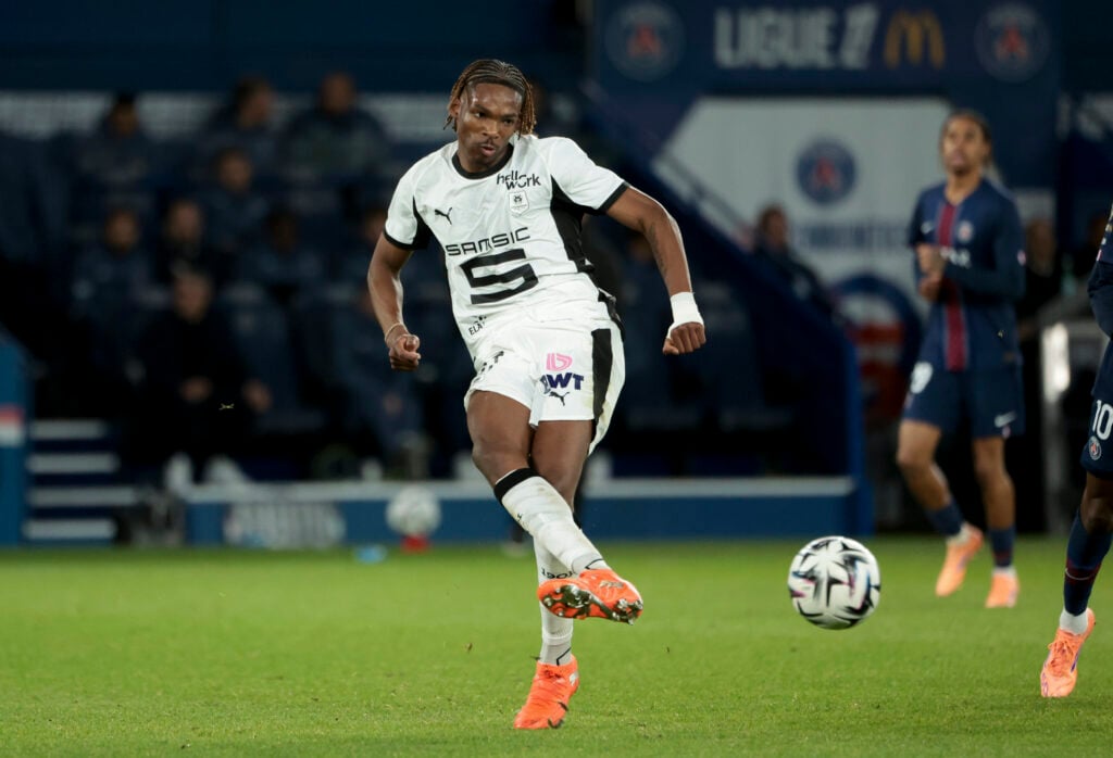 Jeremy Jacquet of Rennes during the Ligue 1 McDonald's football match between Paris Saint-Germain (PSG) and Stade Rennais (Rennes, SRFC) at Parc des Princes stadium