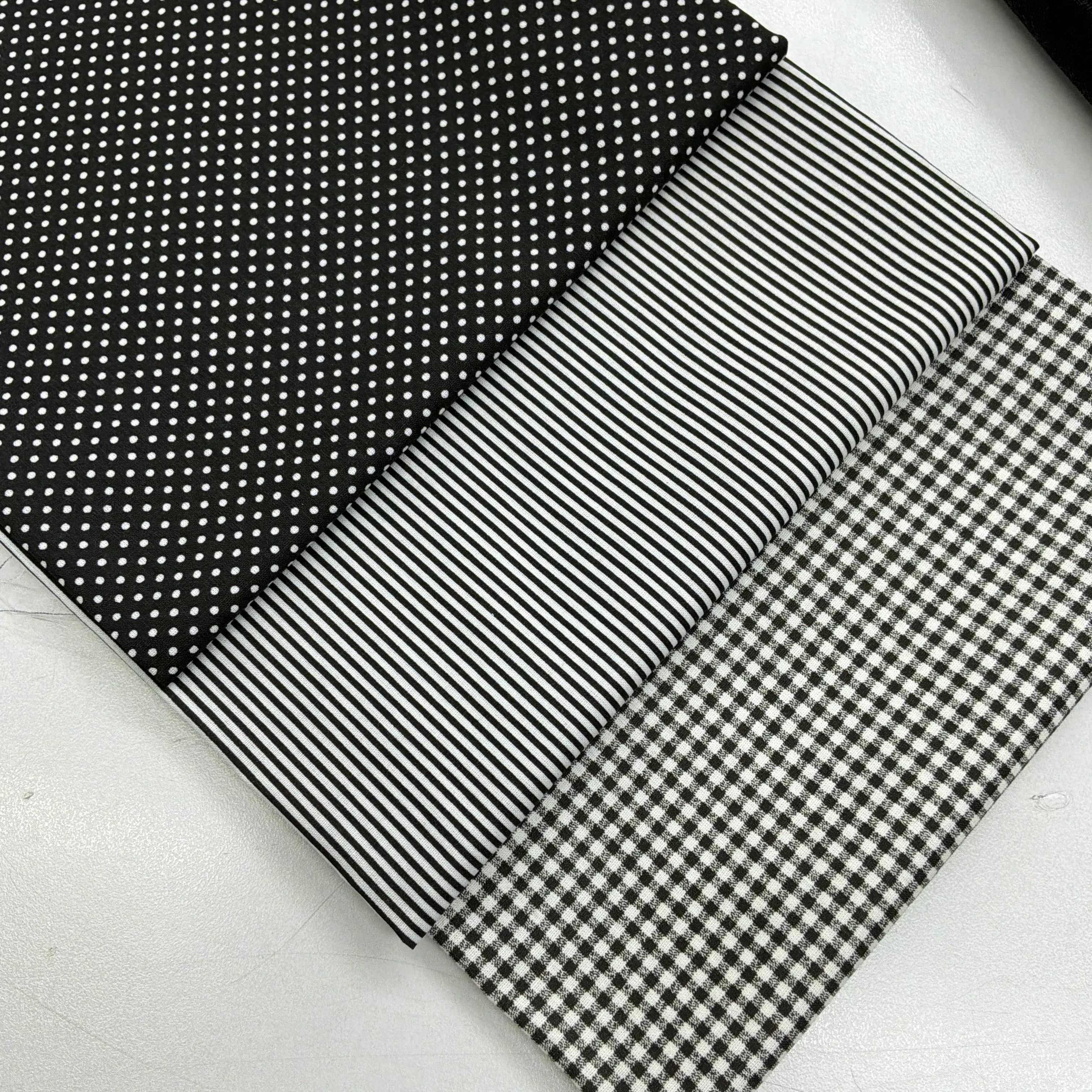 img-3430 Siyah 50*80 Cm 3 lü Poplin Kumaş Seti