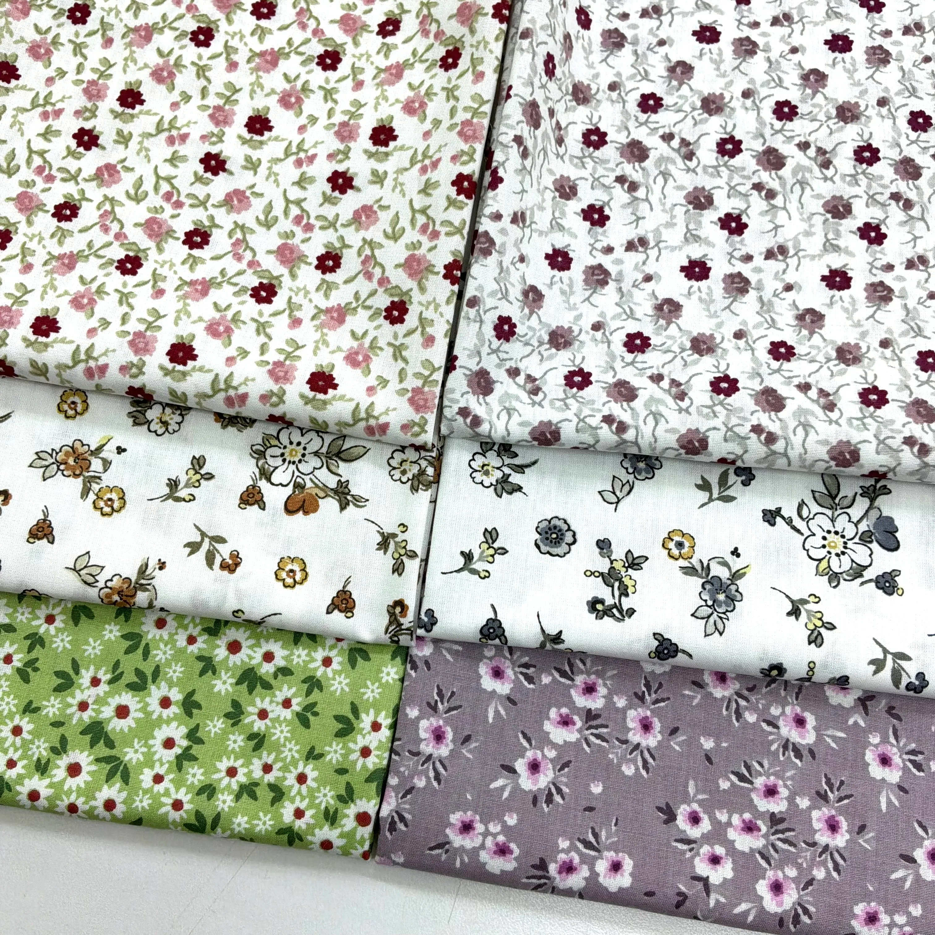 img-3435 Karma 50*50 Cm 6 lı Poplin Parça Kumaş Seti