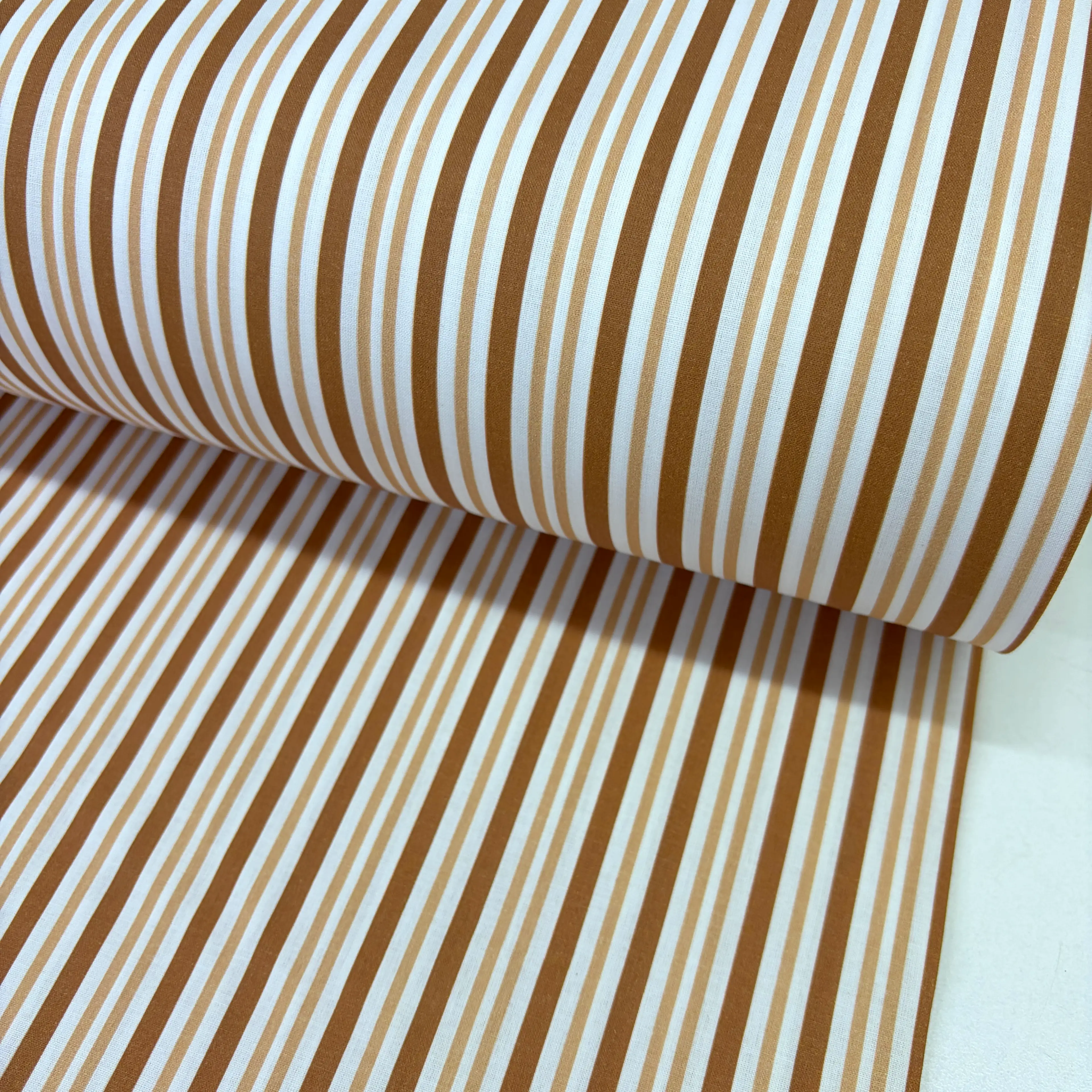 img-9488 Kahve Çizgiler Dijital Poplin Kumaş