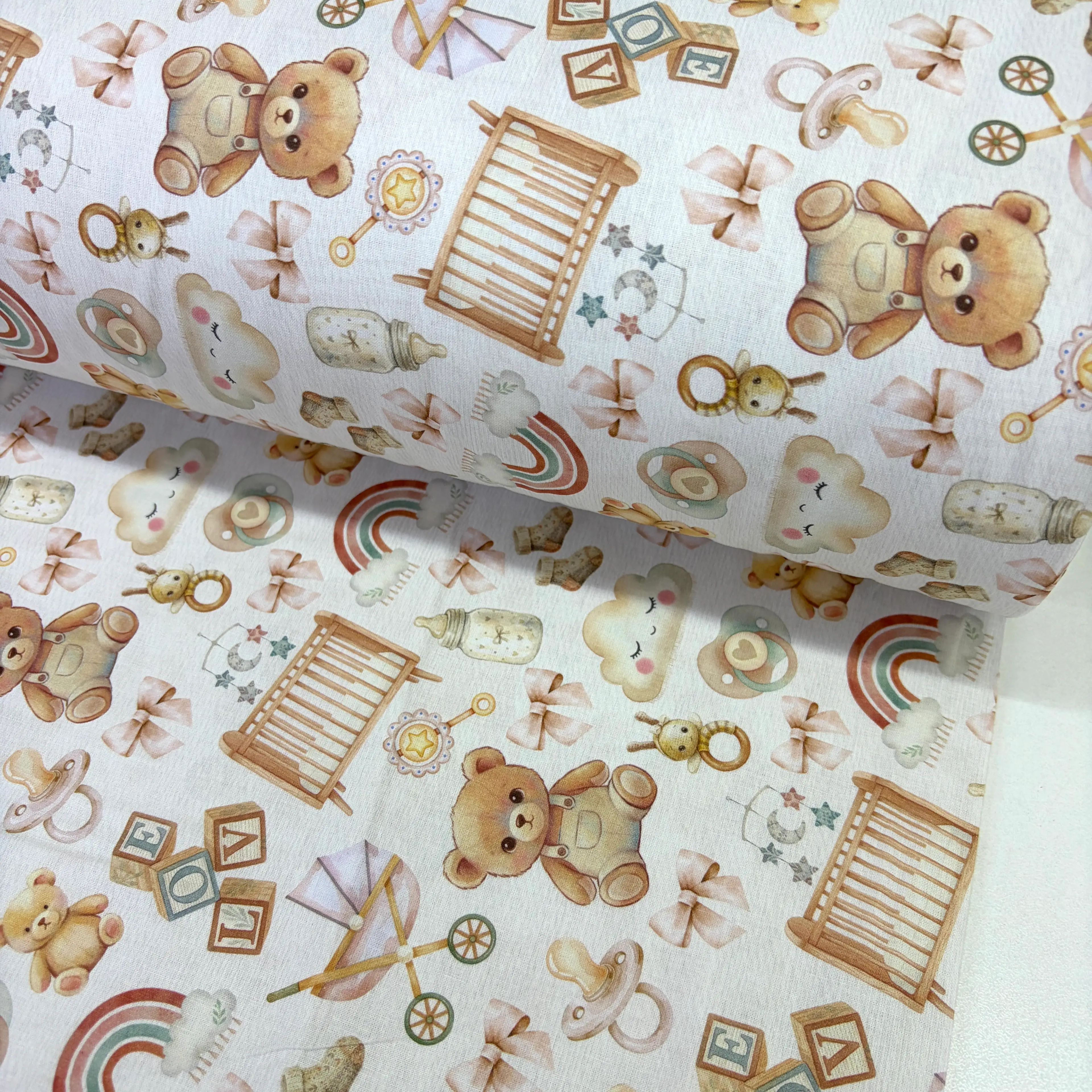 img-9490 Oyuncaklı Ayılar Dijital Poplin Kumaş